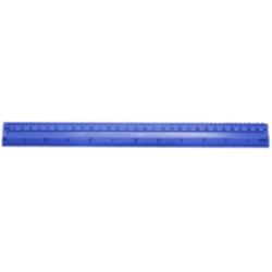 Rigla plastic color mat, 30cm